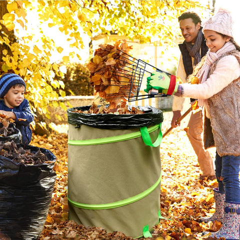 Colwelt leaf scoop storage option for flat or hanging storage.