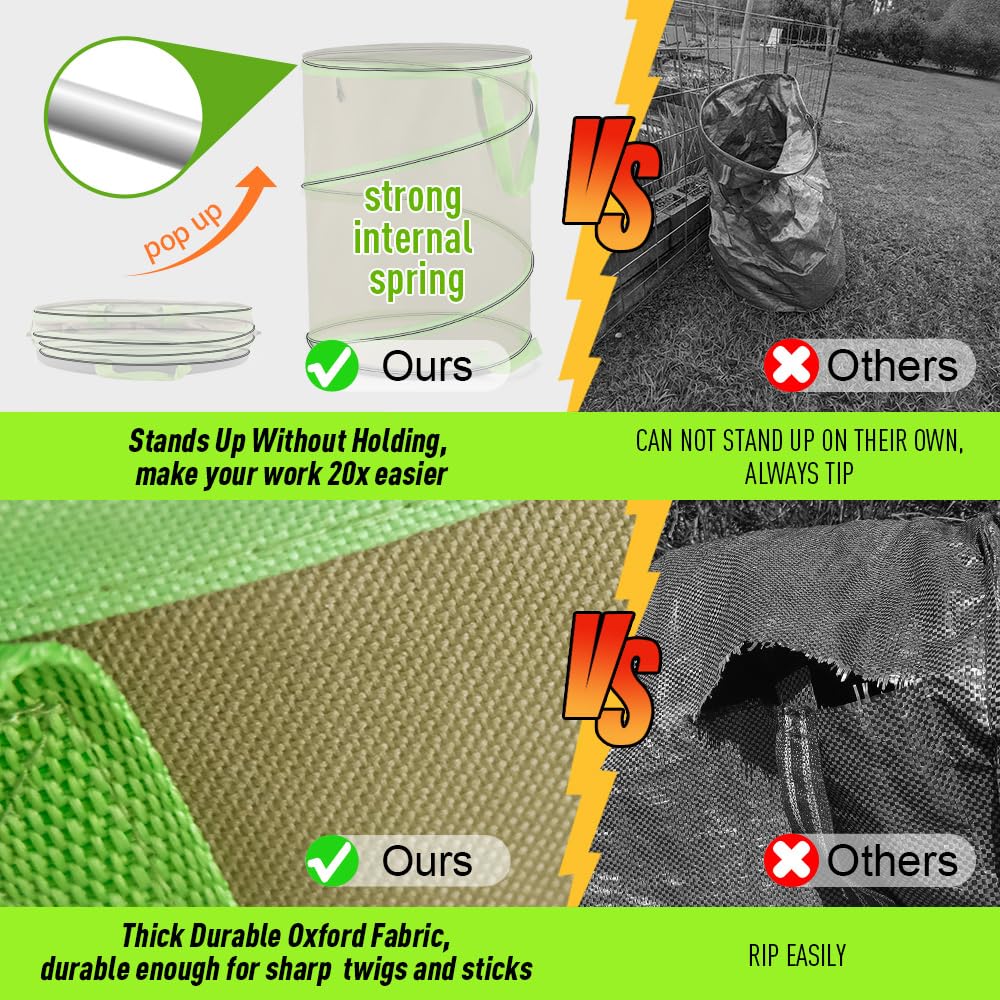 Colwelt pop-up garden bag with spiral spring for easy setup.