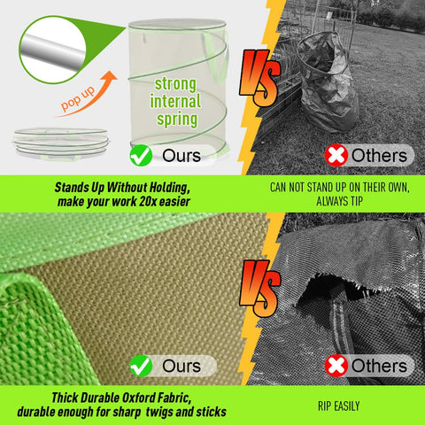 Colwelt pop-up garden bag with spiral spring for easy setup.