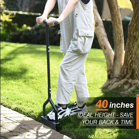 Colwelt solid steel construction ensures durable, long-lasting edging tool.