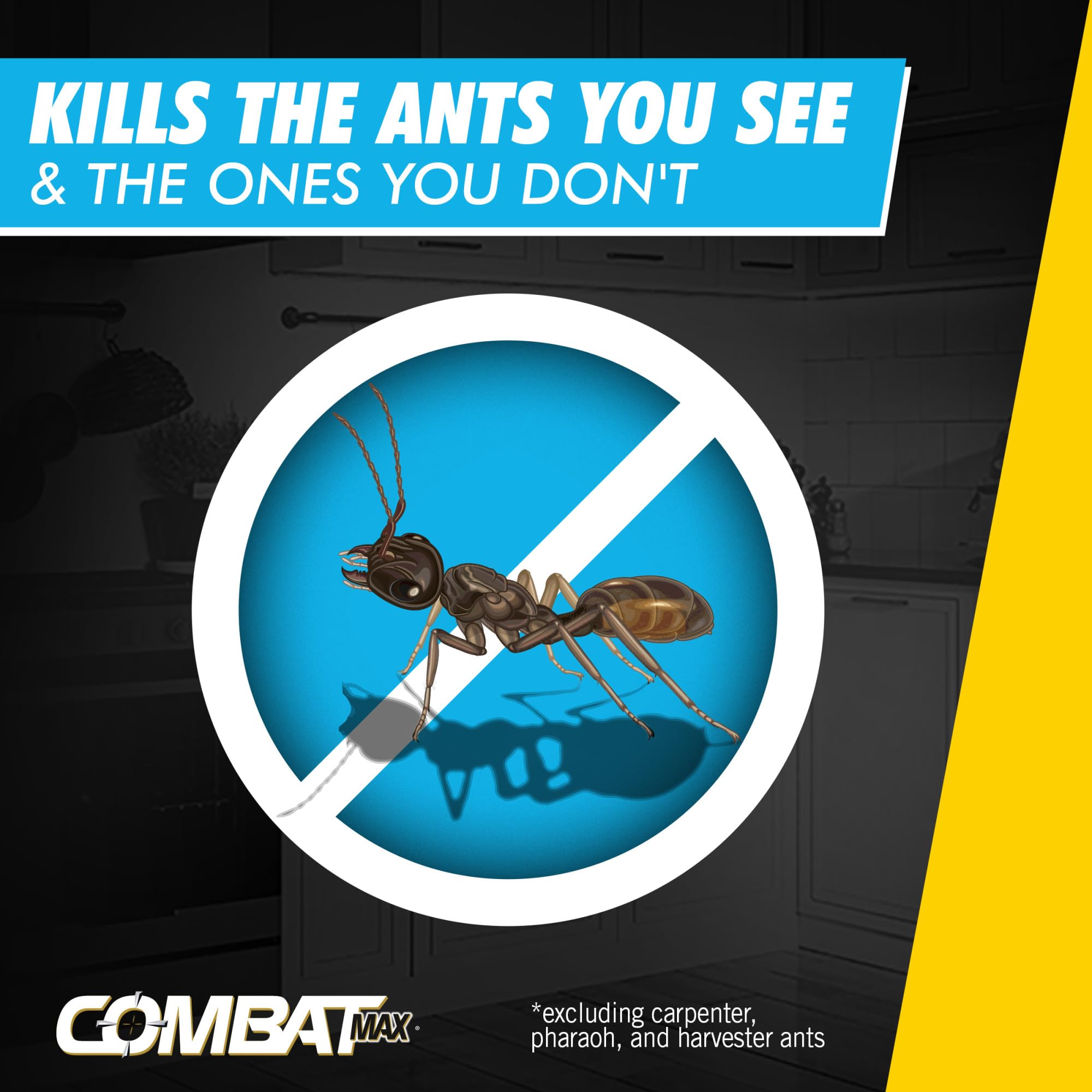 Combat Max 2in1 ready-to-use bait simplifies placement and timing.
