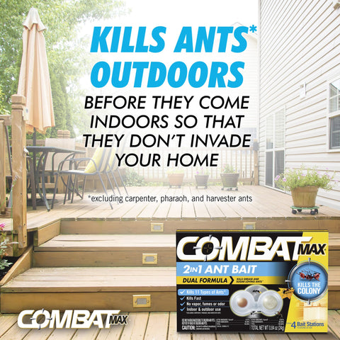 Combat Max 2in1 transparent bait station lets you monitor activity.