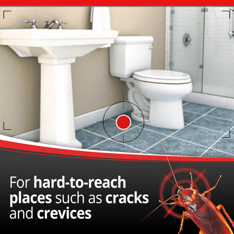 Combat Max child-resistant station keeps bait safely out of reach of children.