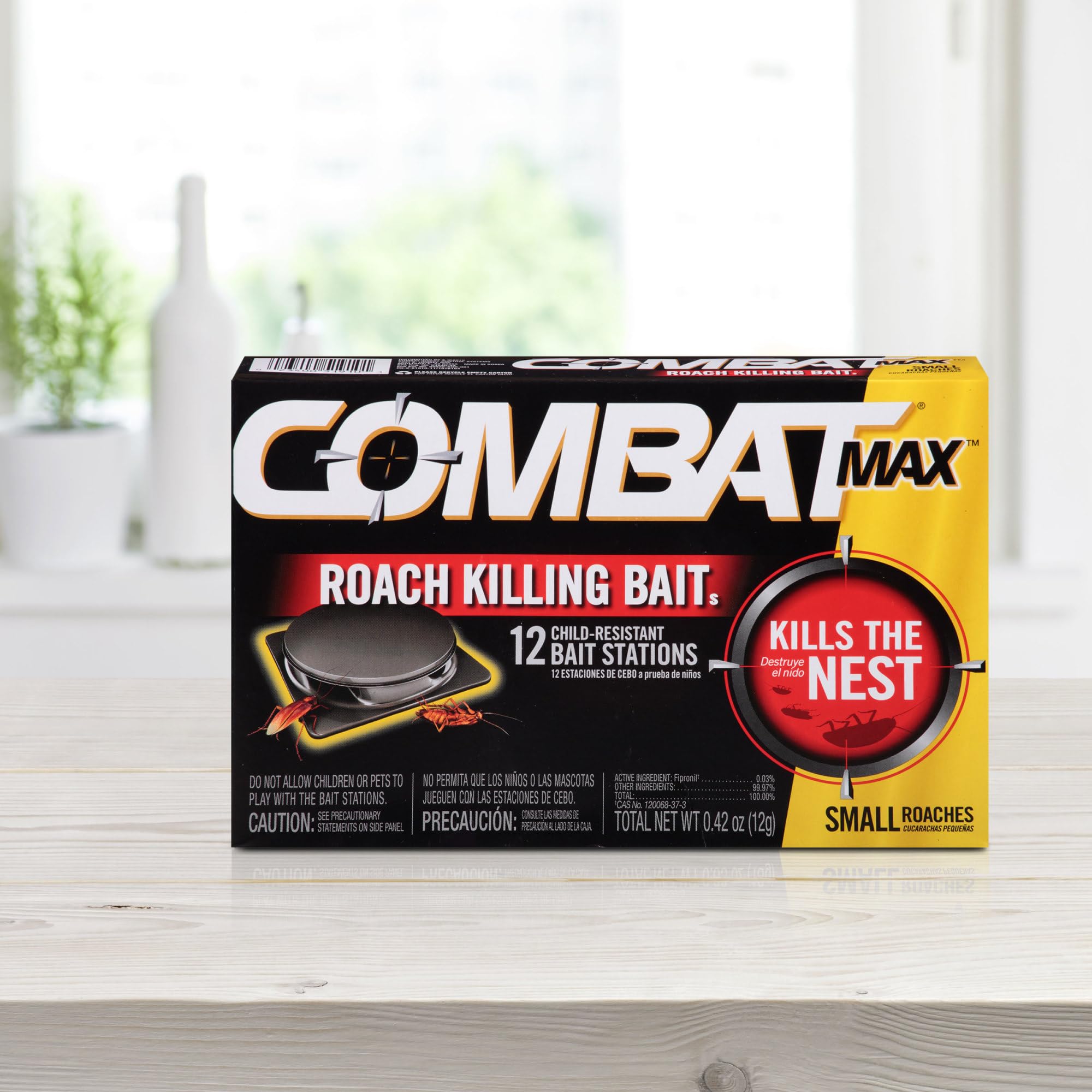 Combat Max defense system complete kit ready for home roach control.