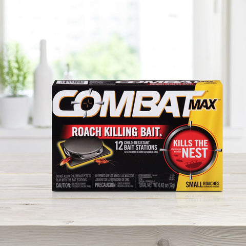 Combat Max defense system complete kit ready for home roach control.