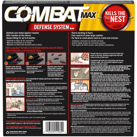 Combat Max defense system helps maintain control for up to six months.