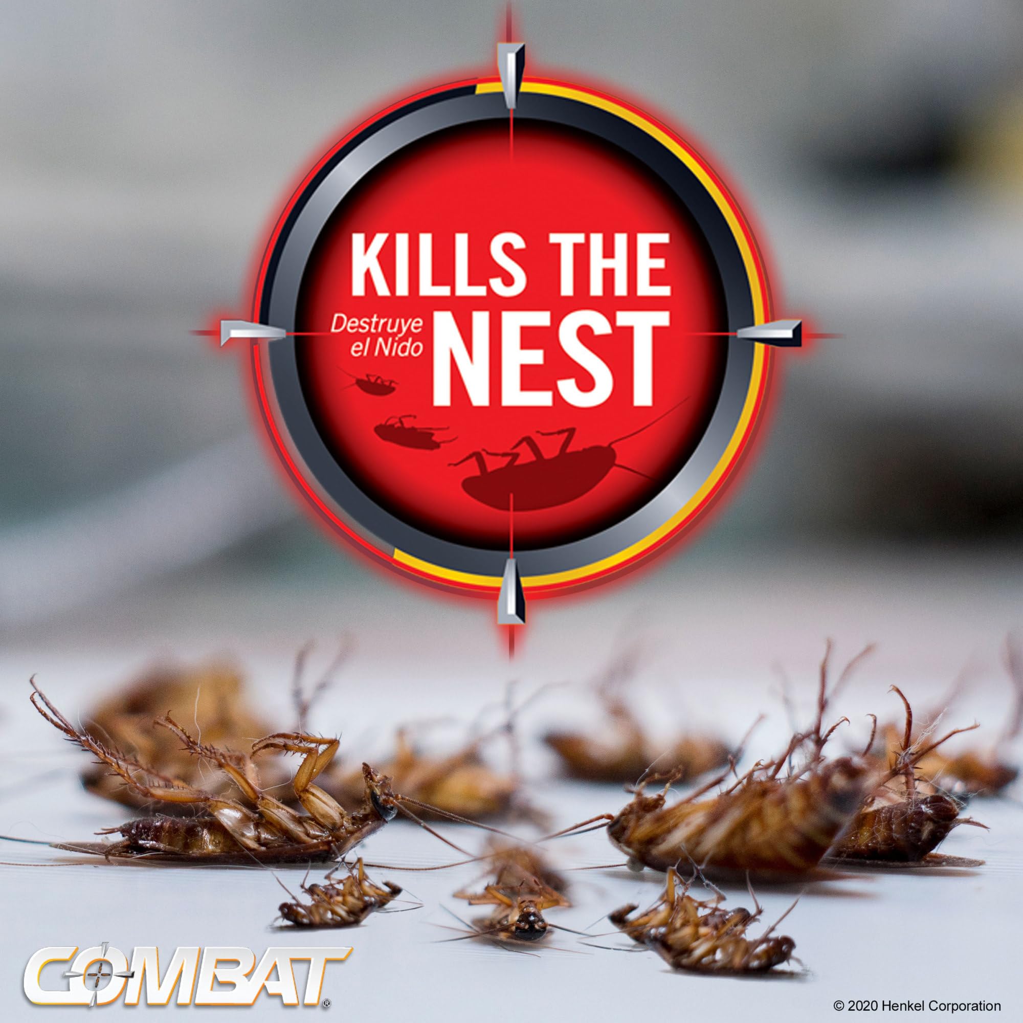 Combat Max Roach Killing Gel in cracks and crevices for hidden roaches