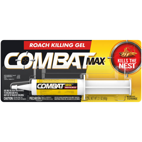 Combat Max Roach Killing Gel tube applied along a crack to deter roaches