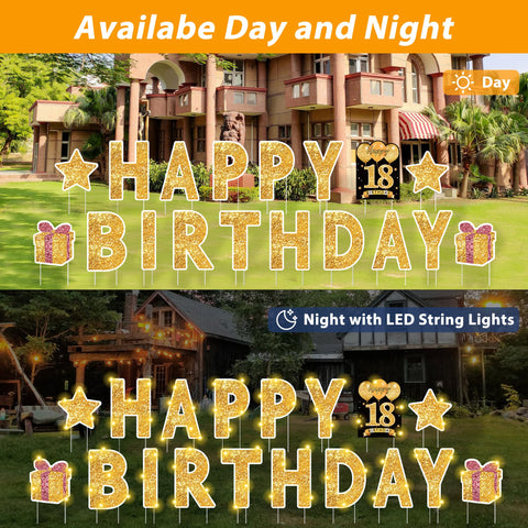 ComboJoy decorative signs set enhances lawn decor with festive flair.