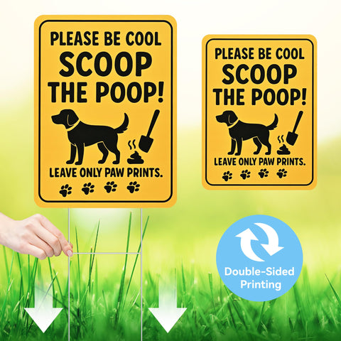 ComboJoy double-sided yard sign designed for durable outdoor use in all weather.