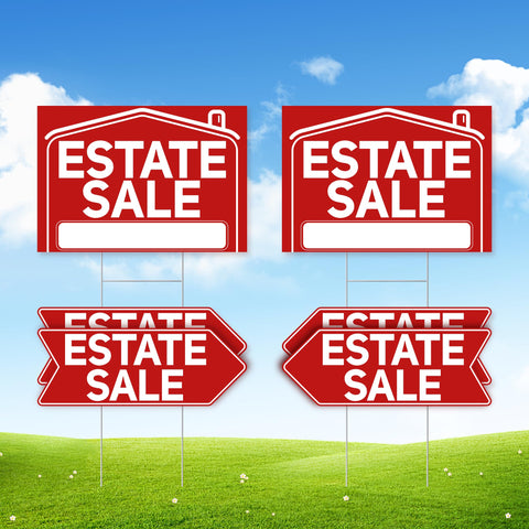 ComboJoy large estate sign 17x12 front view enhances visibility for buyers