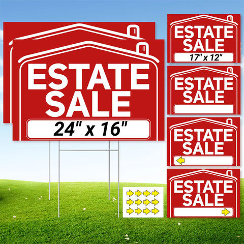 ComboJoy foldable estate sign 24x16 front view boosts curbside visibility.