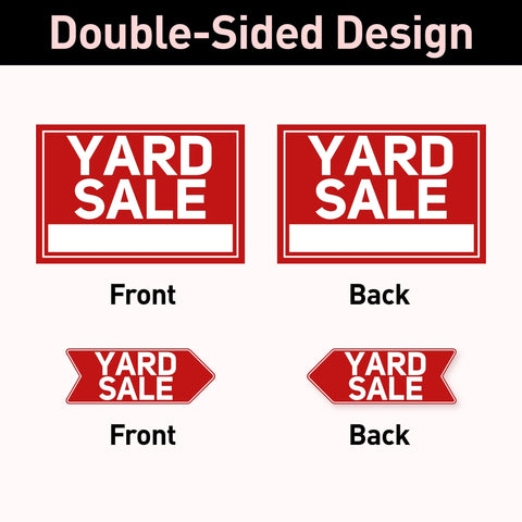 ComboJoy waterproof yard sale signs withstand weather for outdoor use.