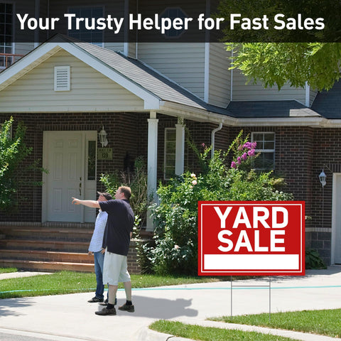 ComboJoy yard sale arrow sign 17x6 guides buyers to your event.