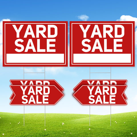 ComboJoy yard sale sign 24x16 foldable boosts outdoor visibility.