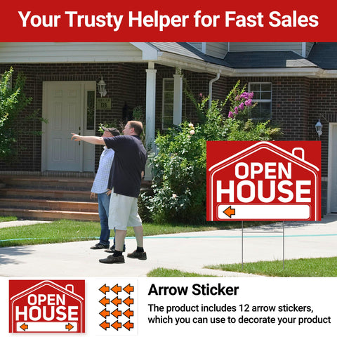 ComboJoy arrow stickers help guide buyers to your property