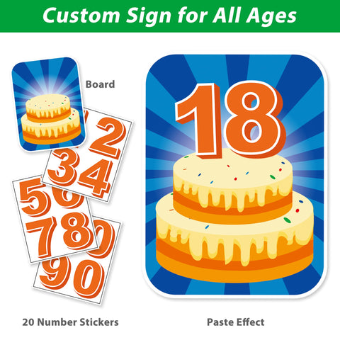ComboJoy 20 count number stickers for customizable age displays