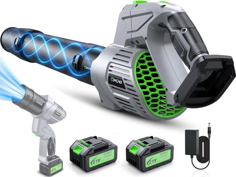 Comchoi electric leaf blower battery pack enables extended yard runtime