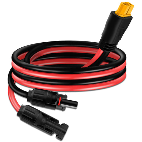 COMeap 10AWG MC4 to XT60 cable for reliable solar charging on portable power stations