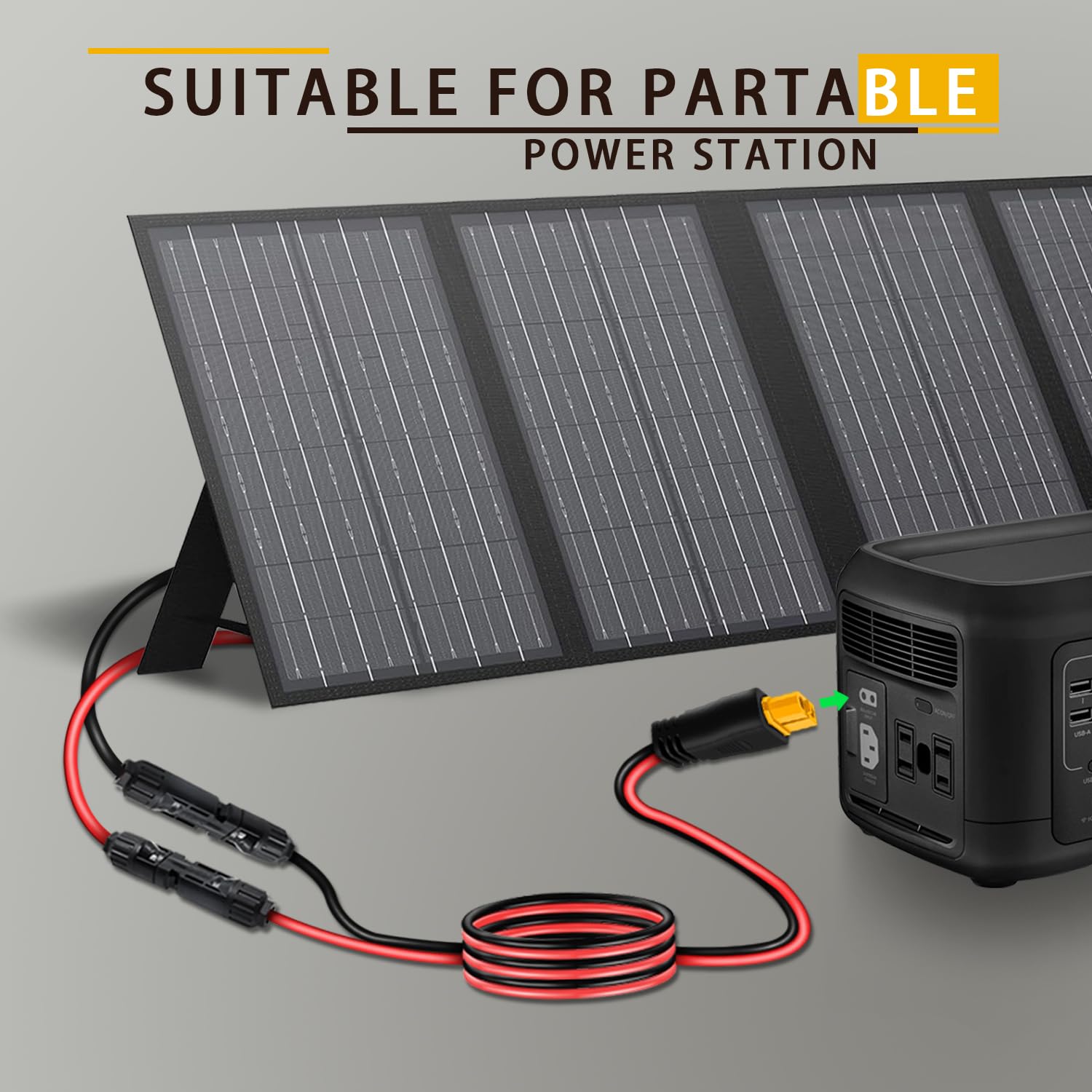 COMeap 30A rated solar cable supports high-current charging.