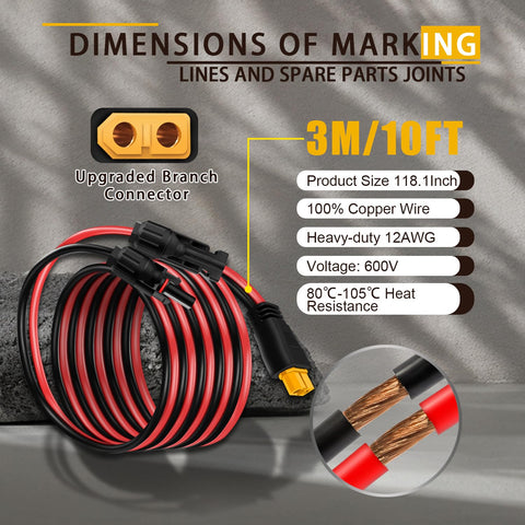 COMeap 600V rated solar cable for safe, versatile connections.