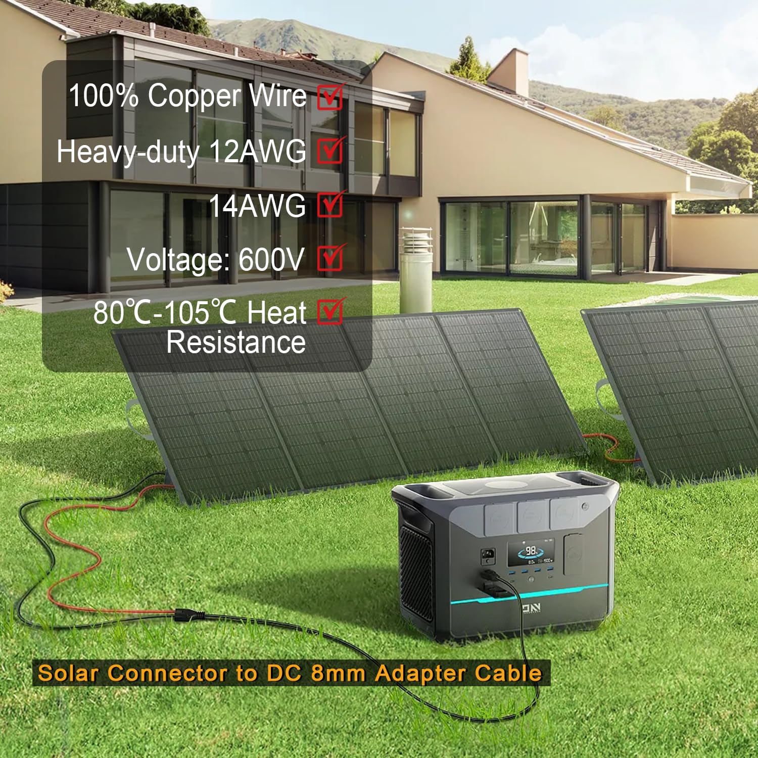 COMeap compatibility with Jackery, Yeti, Bluetti and other solar generators.