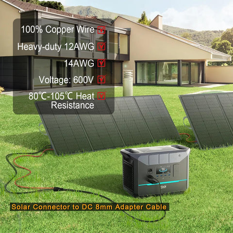 COMeap compatibility with Jackery, Yeti, Bluetti and other solar generators.