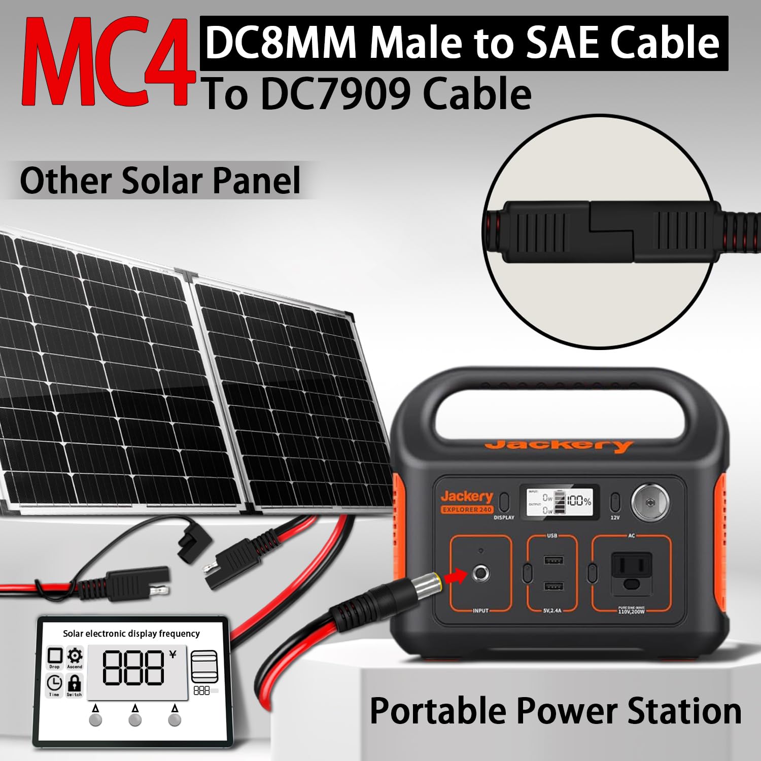 COMeap heavy-duty 14AWG wires deliver stable current in outdoor use
