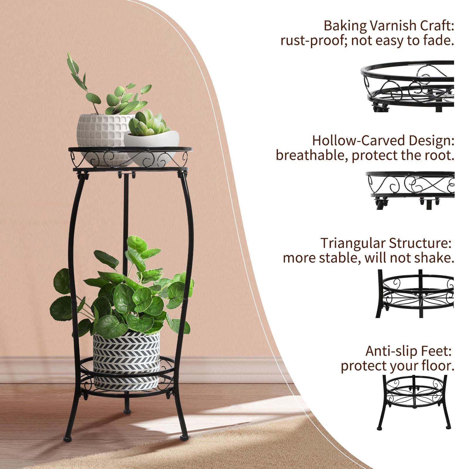 Cometofit corner garden stand fits tight spaces beautifully