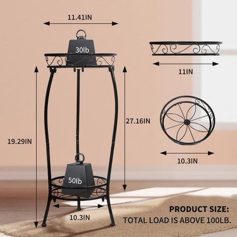 Cometofit indoor outdoor plant rack elevates pots stylishly