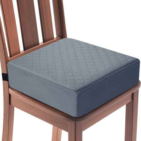 COMFORTANZA Booster Cushion gray cover front view shows ergonomic chair support