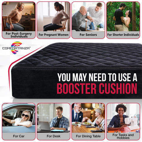 COMFORTANZA booster cushion washable cover with waterproof layer close-up