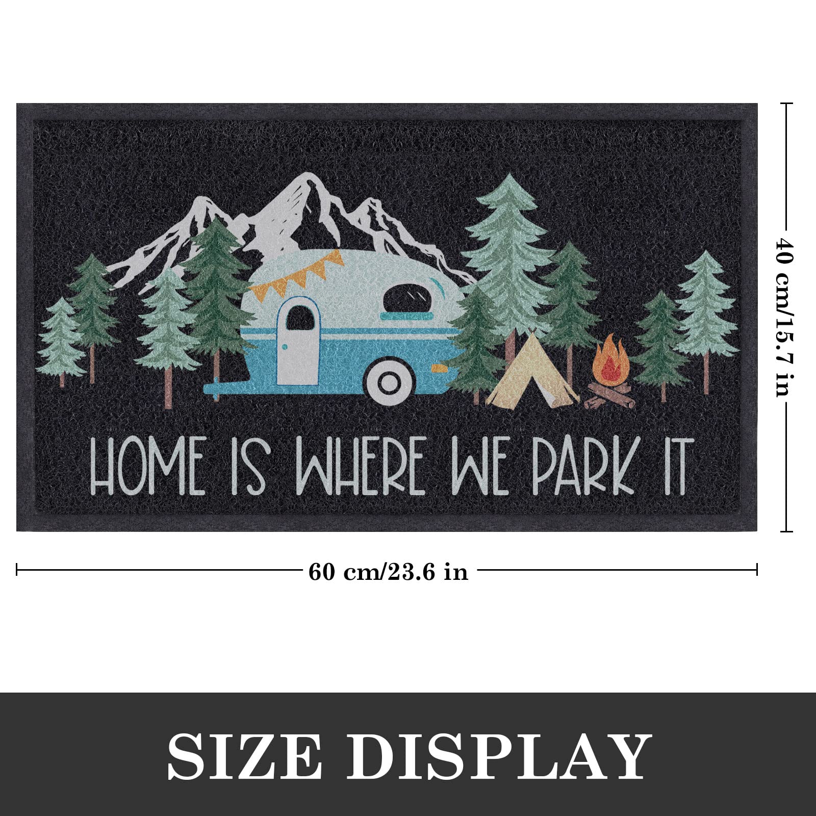 Comfoyar camper rv door mat dirt trapping helps keep interiors clean