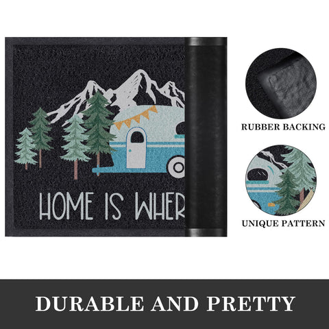 Comfoyar camper rv door mat suitable for indoor and outdoor use