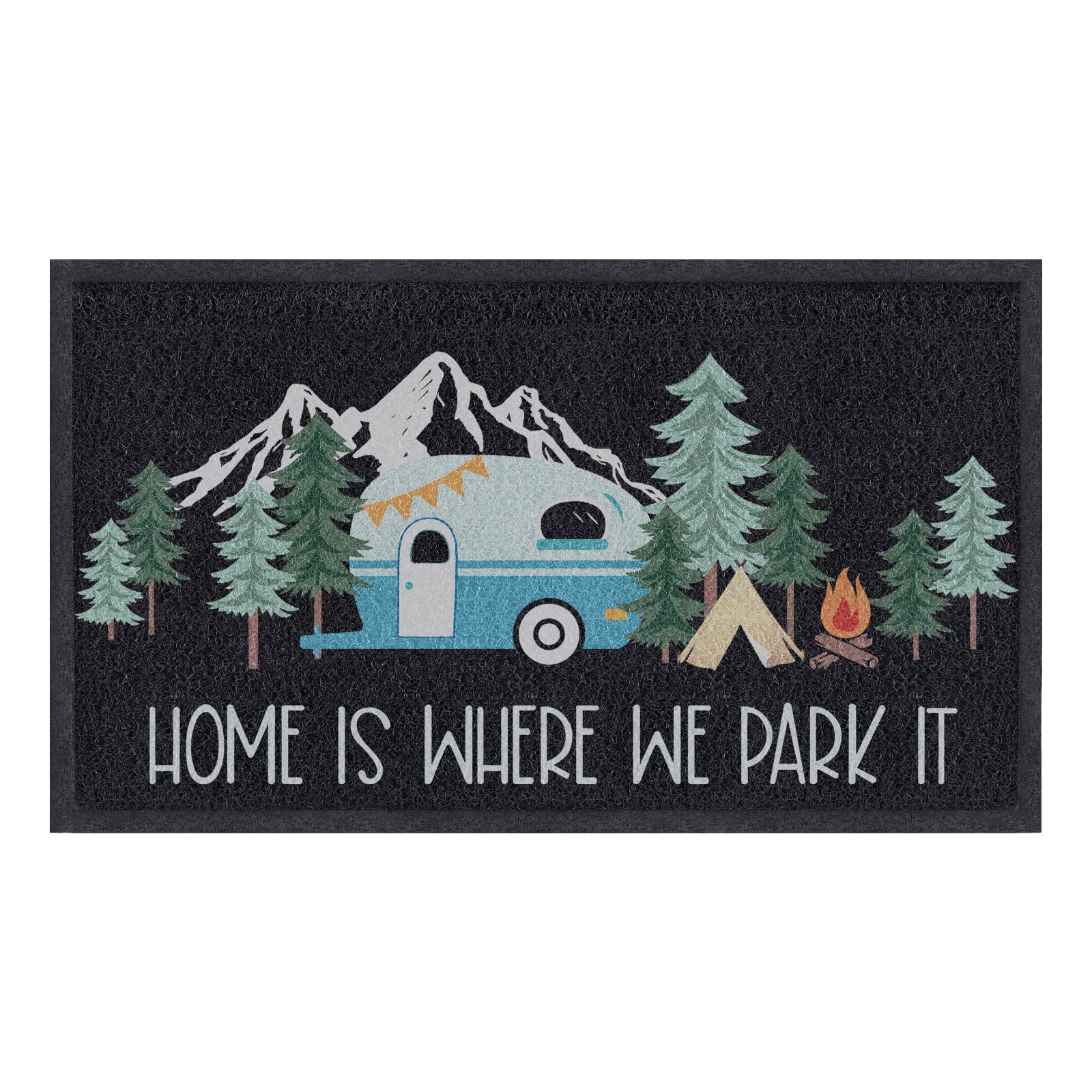 Comfoyar camper rv door mat pattern for entryways that add style and capture dirt