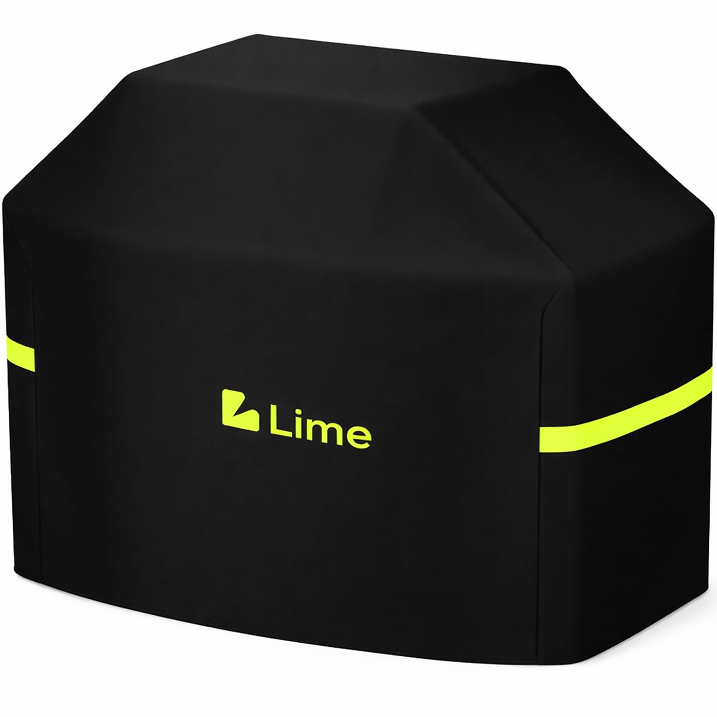 COMFY LIME grill cover 58-inch on grill provides durable all-weather protection.