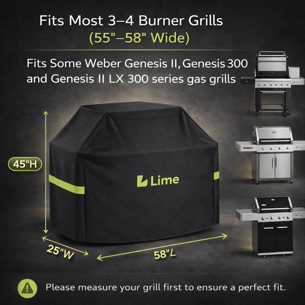 COMFY LIME secure-fit strap ensures the cover stays in place during windy weather.
