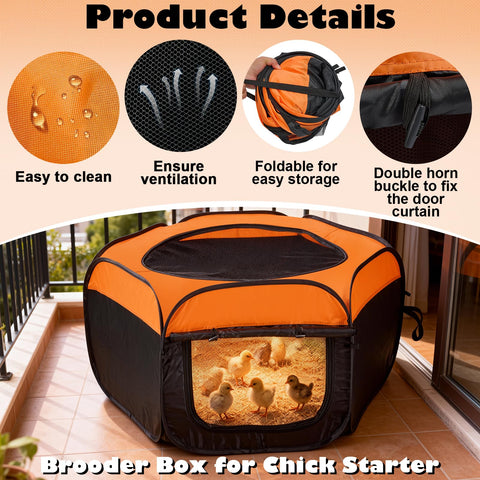 Storage bag keeps the ComfyKit Brooder Box and accessories organized