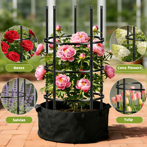 ComfyKit multi-purpose garden support suitable for tomatoes, peonies, and roses
