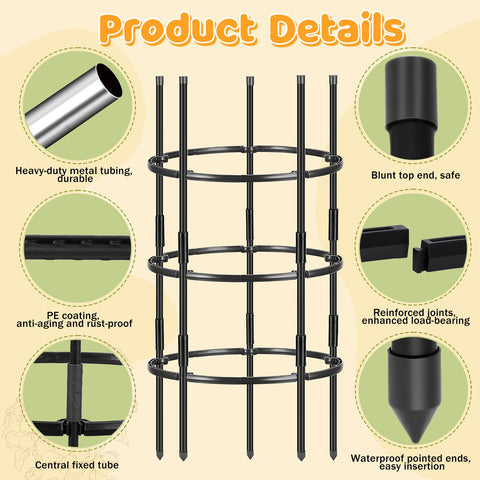 ComfyKit plastic rings enable quick, adjustable tiers for growing plants