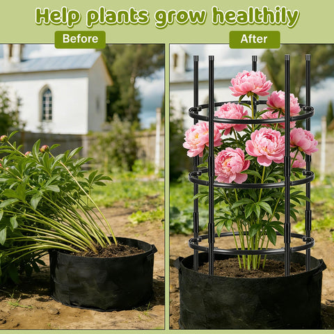 ComfyKit pointed-bottom tip for easy soil insertion and stable staking