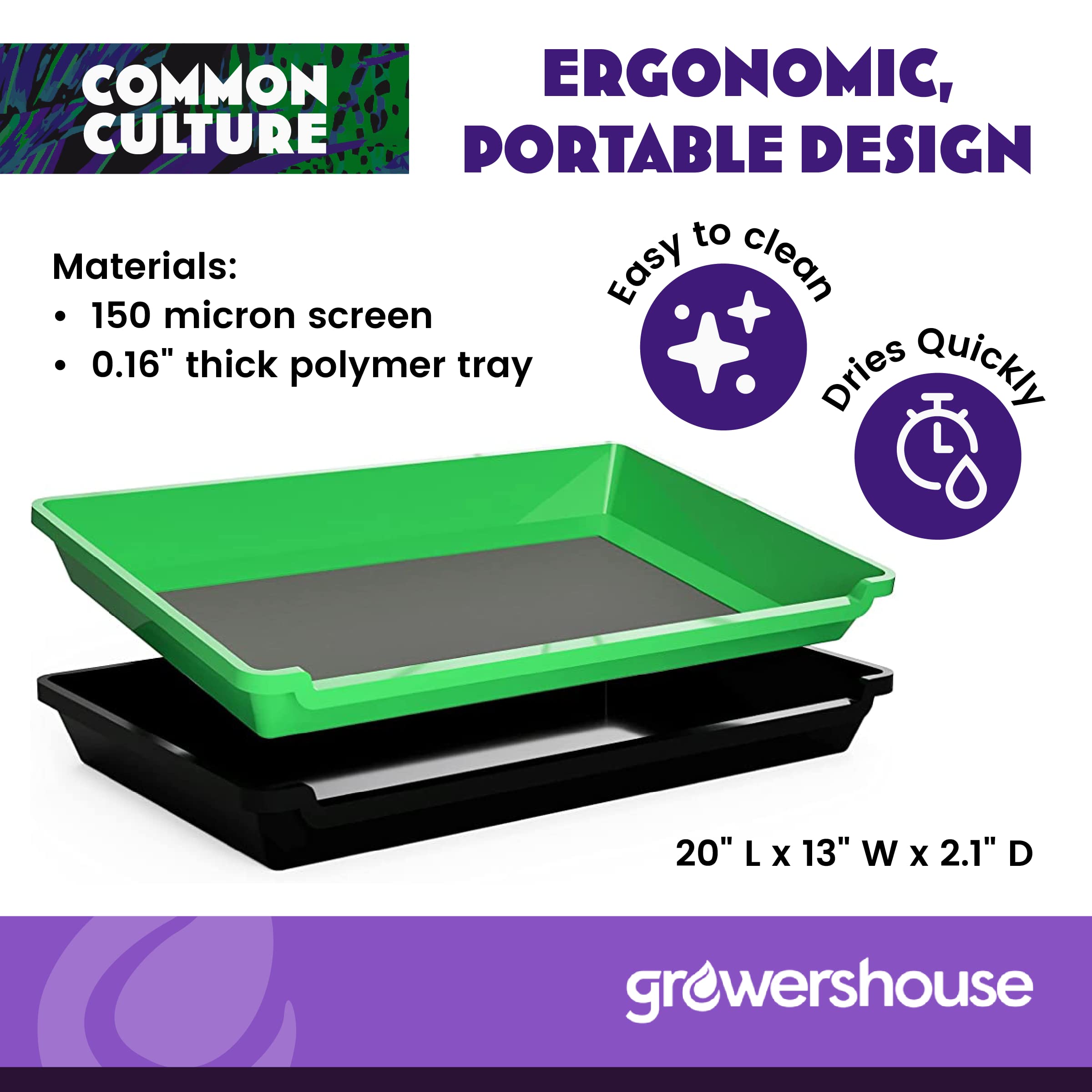 Common Culture 150-micron pollen screen for efficient pollen collection