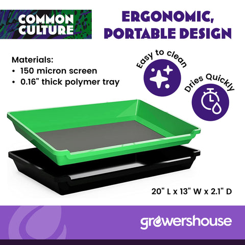 Common Culture 150-micron pollen screen for efficient pollen collection