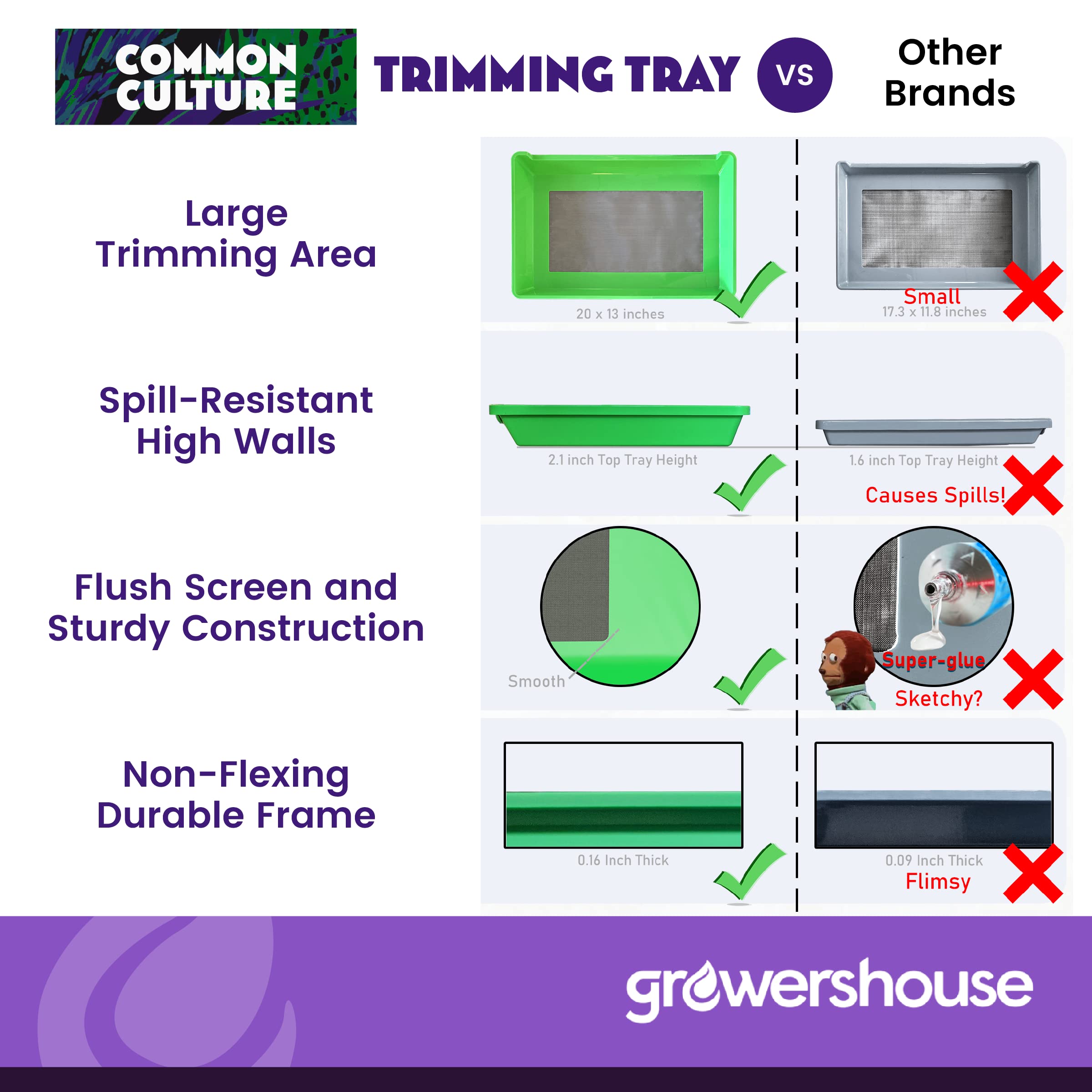 Common Culture trim brush for sweeping debris and prep work