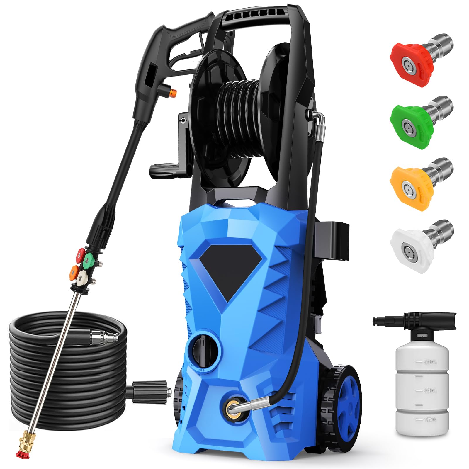 commowner 5000PSI pressure washer front view for quick outdoor cleaning