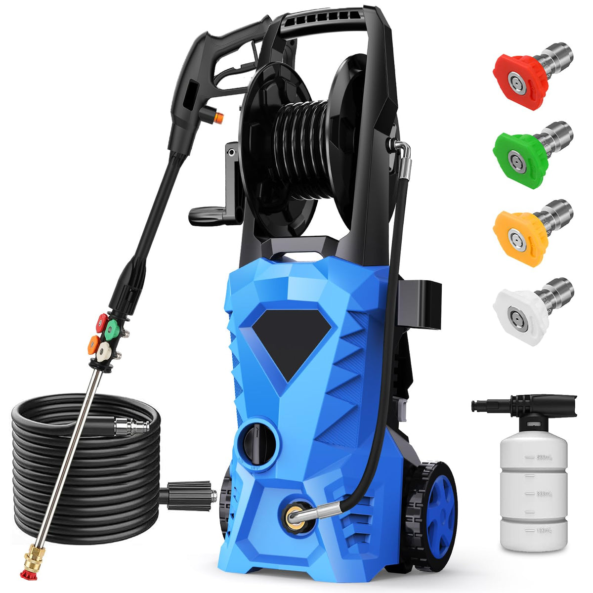 commowner 5000PSI pressure washer front view for quick outdoor cleaning