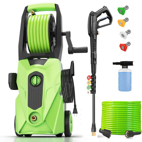 commowner 5000PSI electric pressure washer front view for powerful home cleaning.