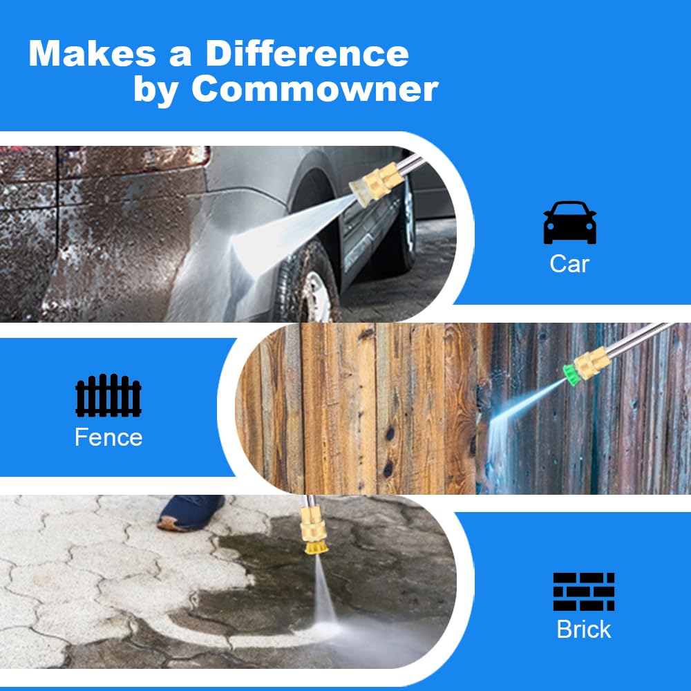 Commowner deck cleaning with wood surface care demonstrated.