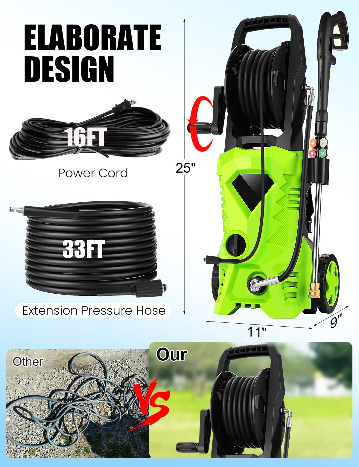 Commowner front-base design improves balance for easier mobility.