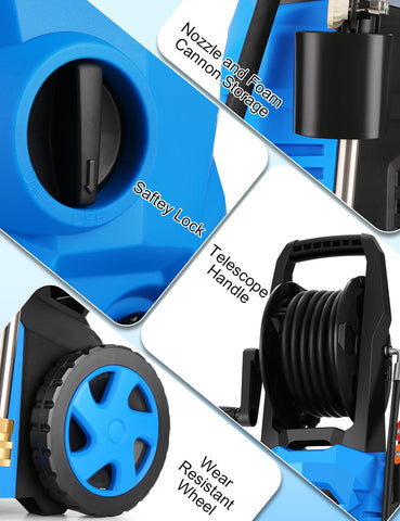 commowner stable front-base design helps balance the unit during use